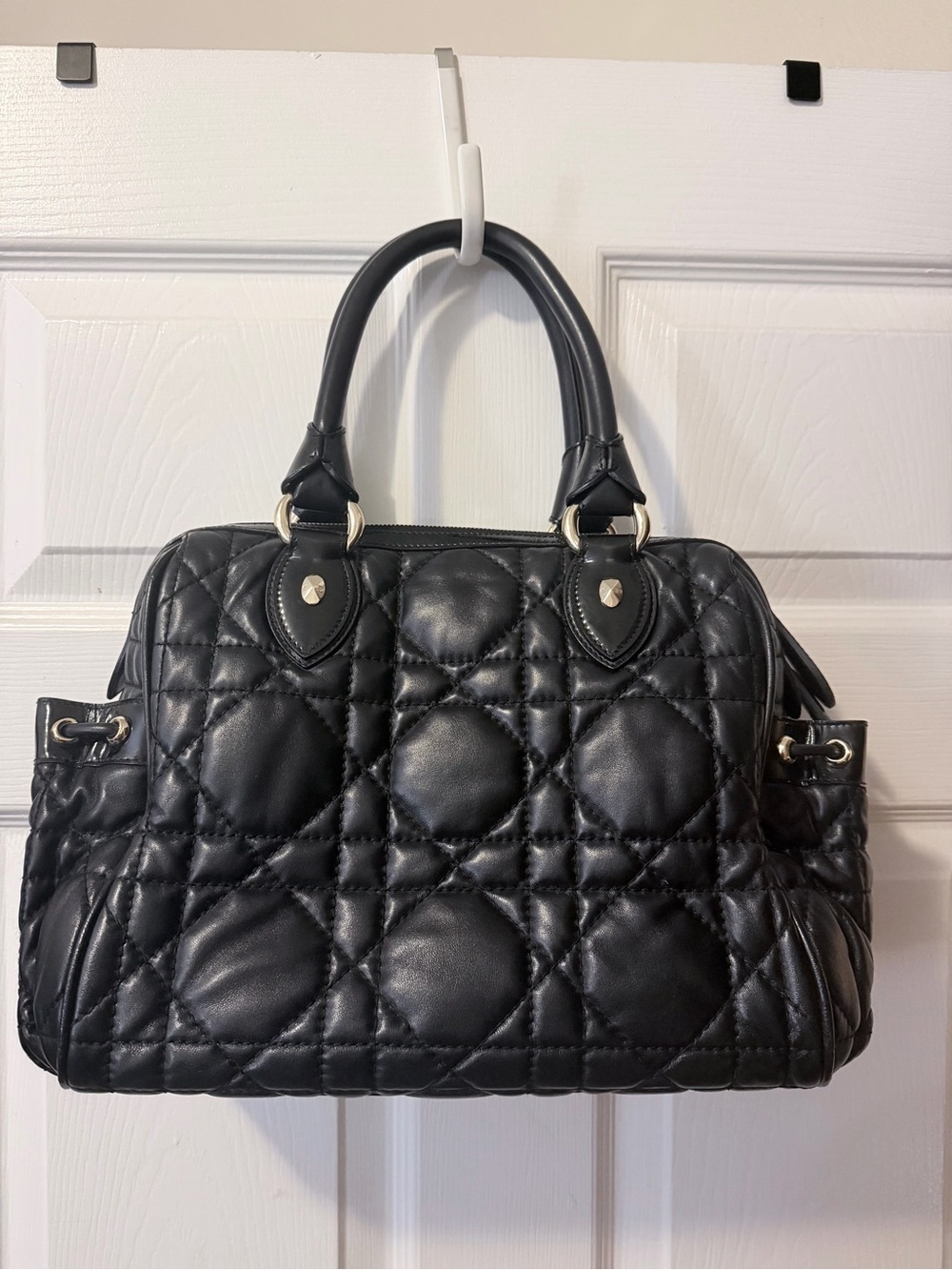 Dior Black Quilted Leather Satchel
